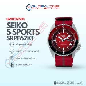 Seiko 5 Sports SRPF67K1 Naruto & Boruto Sarada Uchiha Dual-Tone Nylon Strap Limited Edition