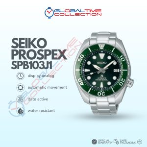 Seiko Prospex SPB103J1 Sumo Hulk Green Dial Stainless Steel Strap