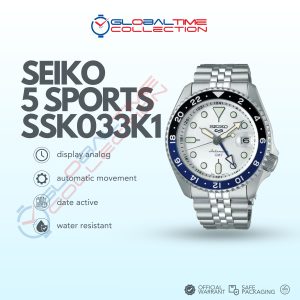 Seiko 5 Sports SSK033K1 Men's Automatic GMT Watch