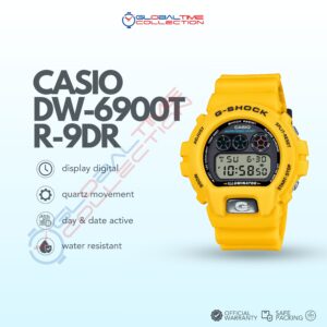 Casio G-Shock DW-6900TR-9DR 30th Anniversary Since 1995 Digital Dial Yellow Resin Band