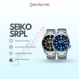 Seiko 5 Sports Men's Watch SRPL77K1 SRPL 79K1 New Color Collection with Stainless Steel Strap