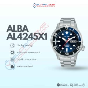 Alba Active AL4245X1 Automatic Man Batman Blue Dial Stainless Steel Strap