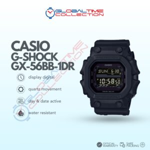 Casio G-Shock GX-56BB-1DR King Kong Solar Powered WR 200M Digital Dial Black Resin Band