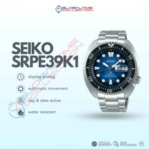 Seiko Prospex SRPE39K1 King Turtle Manta Ray Save The Ocean Stainless Steel Strap Special Edition