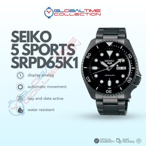 SEIKO 5 Sports SRPD65K1 Automatic Black Dial Gunmetal